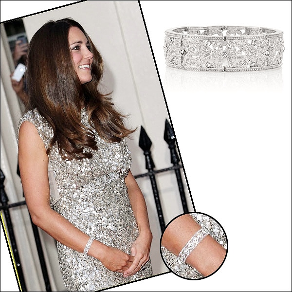 Kate Middleton S Royalty Inspired Heart Swirl Vintage Crystal Stretch