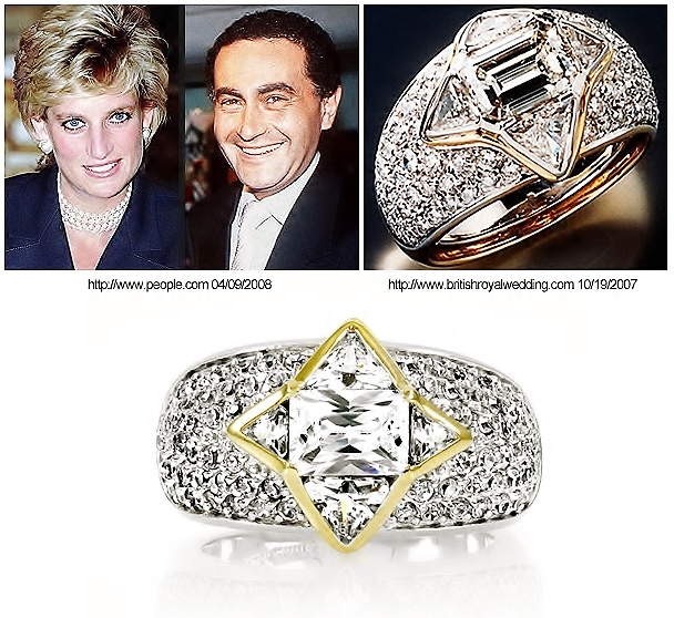Princess Diana's Royalty Inspired Dodi's Emerald Cut Engagement Ring ...