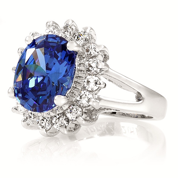 Kate Middleton's Royalty Inspired Light Sapphire Engagement Ring - 3 Carats