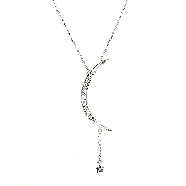 Carrie Bradshaw's Celebrity Inspired Moon & Star Necklace (Sex and the ...